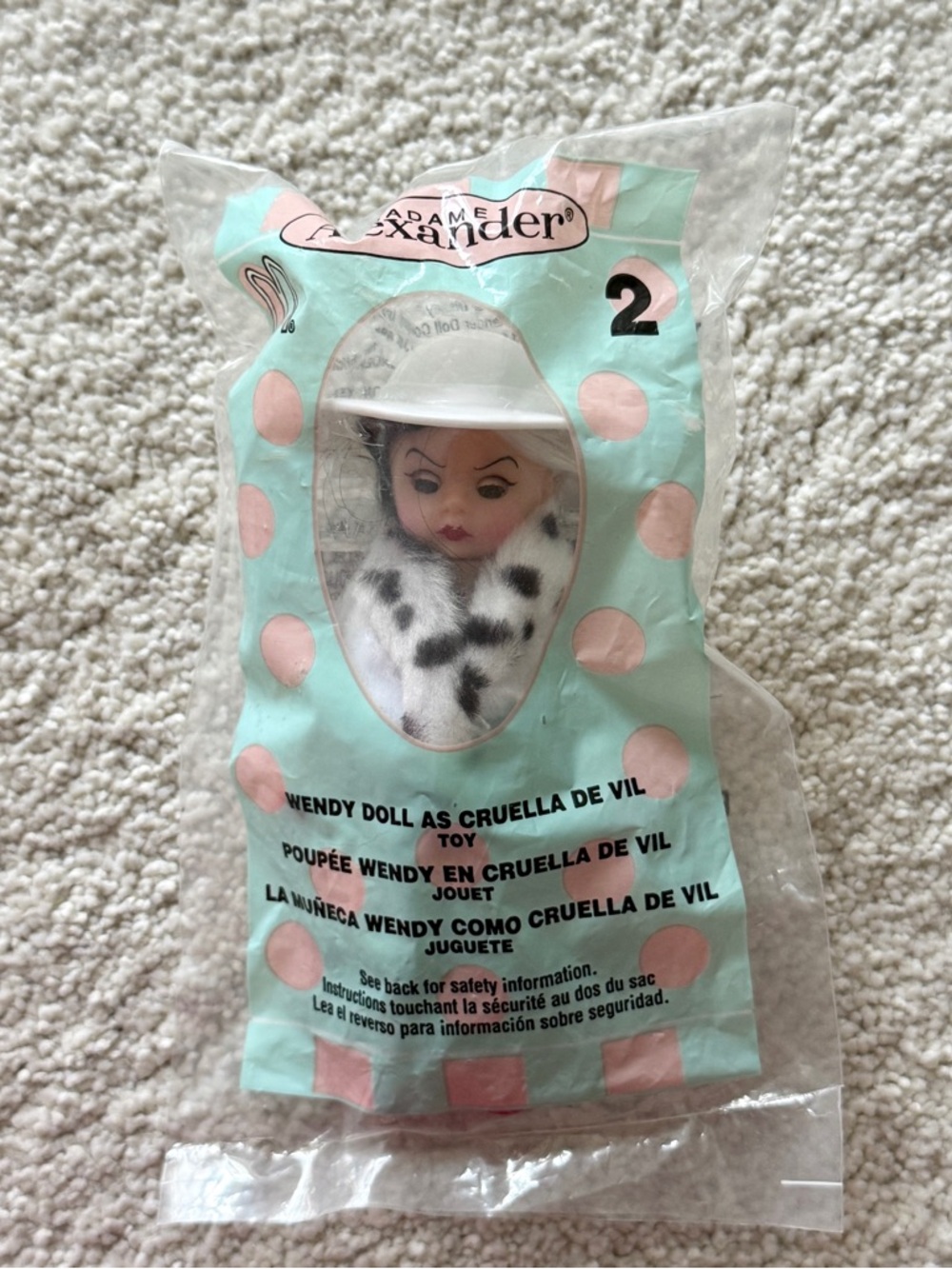 New Madame Alexander Wendy As Cruella De Vil 5” Doll (2004 McDonalds Happy Meal)